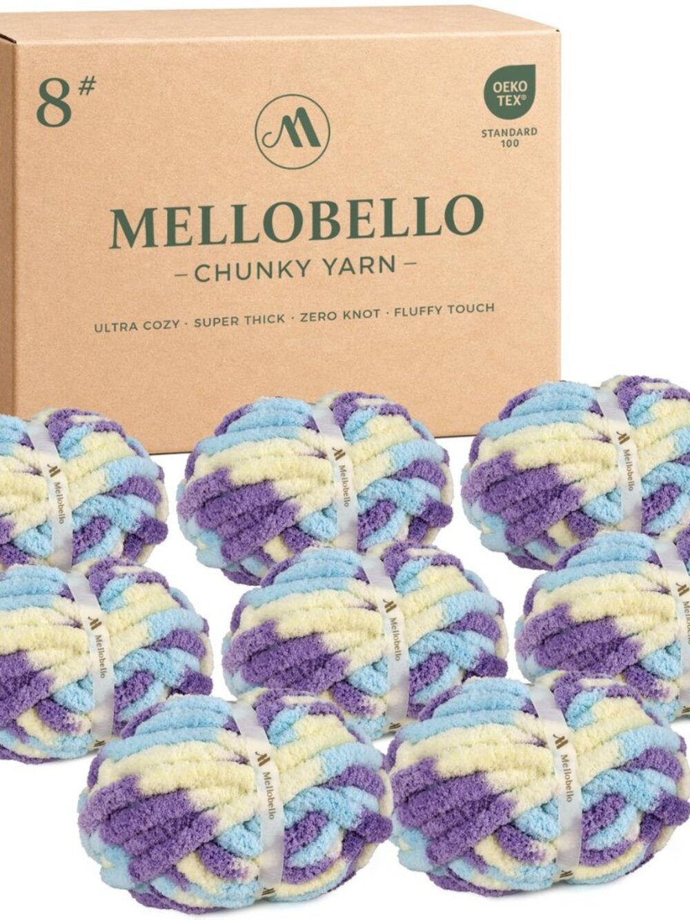 Jumbo Chunky Yarn for Hand Knitting - Super Thick Chenille Chunky Yarn for